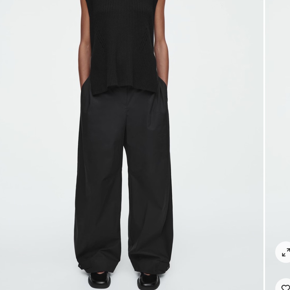 Barrel leg utility pants
